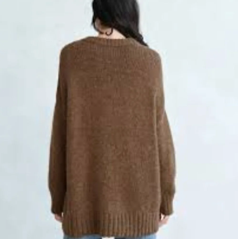 JENNI KAYNE Alpaca Cocoon Crewneck in Cocoa - Picture 4 of 8